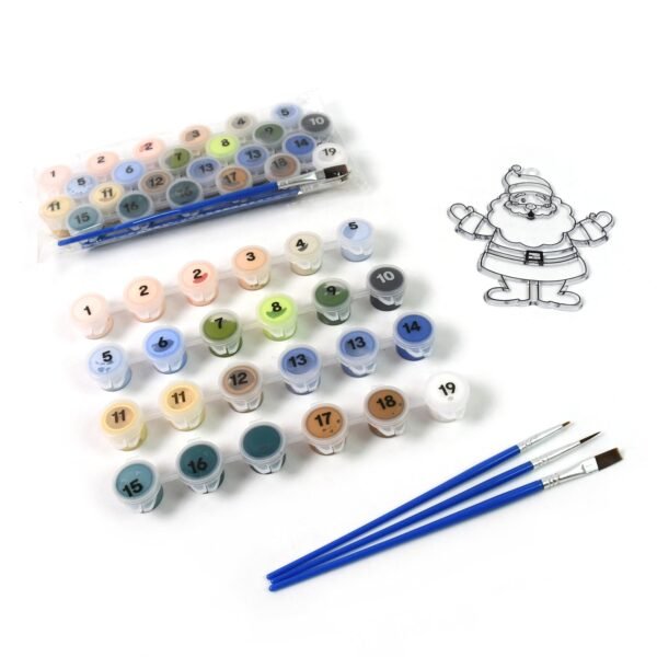 Paint by Number Kits 2 Set 19 Number Color, 6 paint brushes (2 Set) - Image 5