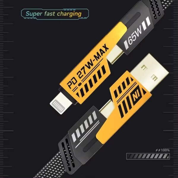 4 in 1 Fast Charging Cable (1 Pc / Loose) - Image 3