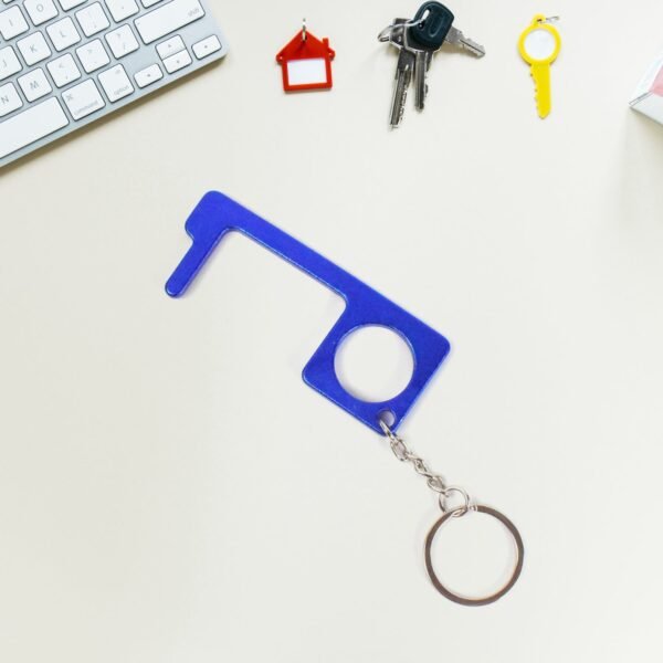 Metal Key Shape Keychain, Door Opener Tool (1 Pc) - Image 3