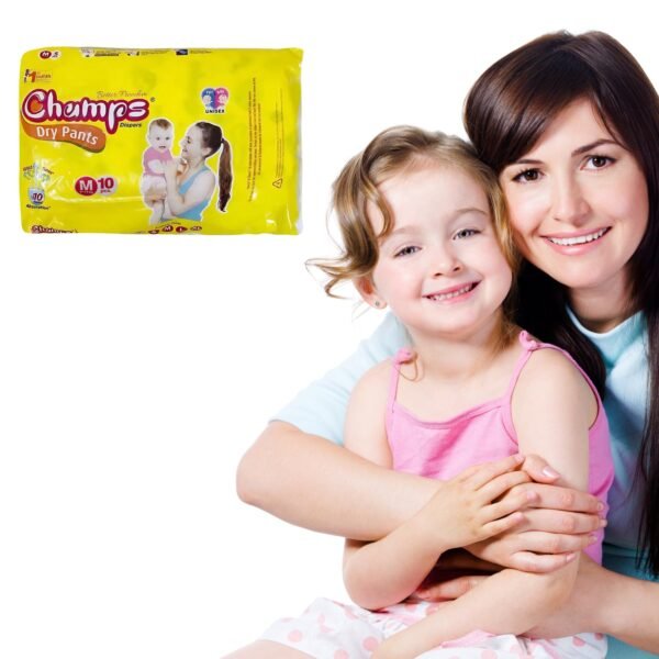 Travel Must-Have: Champs Medium Diaper Pants (10 Pcs) - Leakproof - Image 3