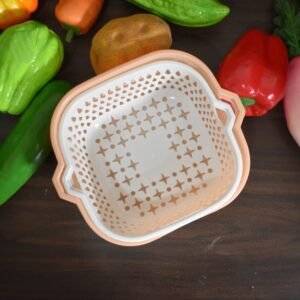2 In 1 Basket Strainer To Rinse Various Types Of Items Like Fruits, Vegetables