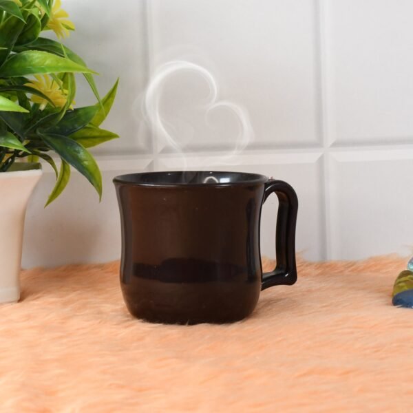 Premium Plastic Coffee / Tea Cups / Mug with Handle(1 Pc / Loose / Black) - Image 4