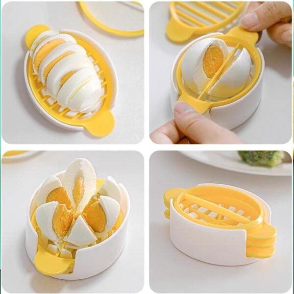 Egg Slicer, 3 in 1 Boiled Egg Slicer, Egg Slicer, Preserved Egg Slicer, Home - Image 5