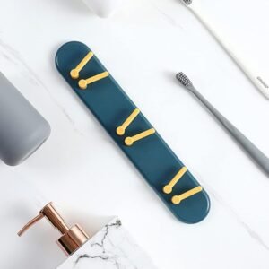 Toothbrush Holder Plastic Bathroom Accessories Organizer Wall Mounted Hanging