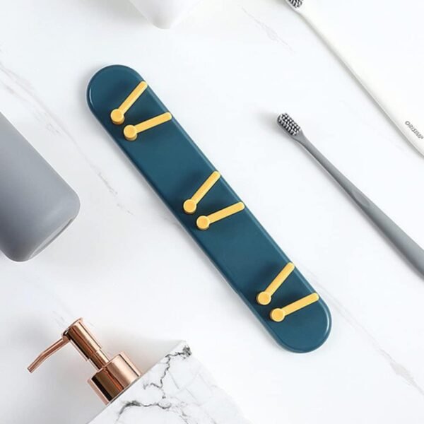 Toothbrush Holder Plastic Bathroom Accessories Organizer Wall Mounted Hanging