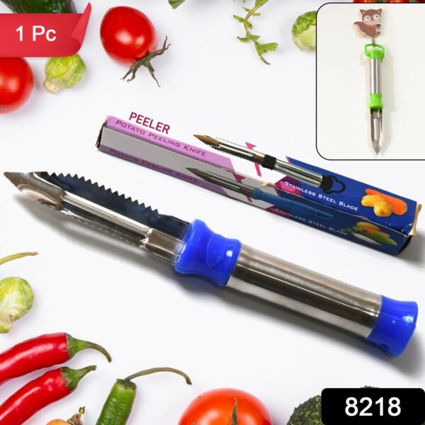 Stainless Steel 2-in-1 Vegetable Peeler - Multifunctional Grater with Hanging - Image 2