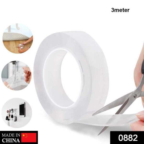 Double Sided Nano Adhesive Tape, 3 meter Washable Traceless Nano Gel Tape, - Image 2