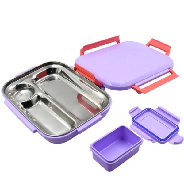 Kids? School Lunch Box with Steel Plate