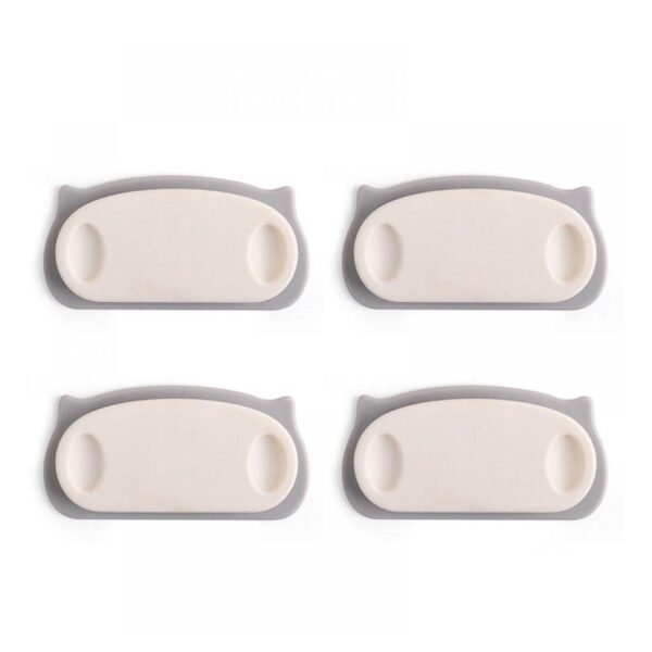 Pig Plug Wire Organizer Cable Holder Clips with Self-Adhesive Pad (4 Pcs Set) - Image 5