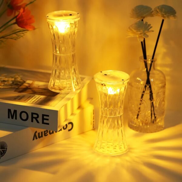 Crystal Table Lamp ? Universal Soft Night Light & Study, Bedroom, Office & - Image 5