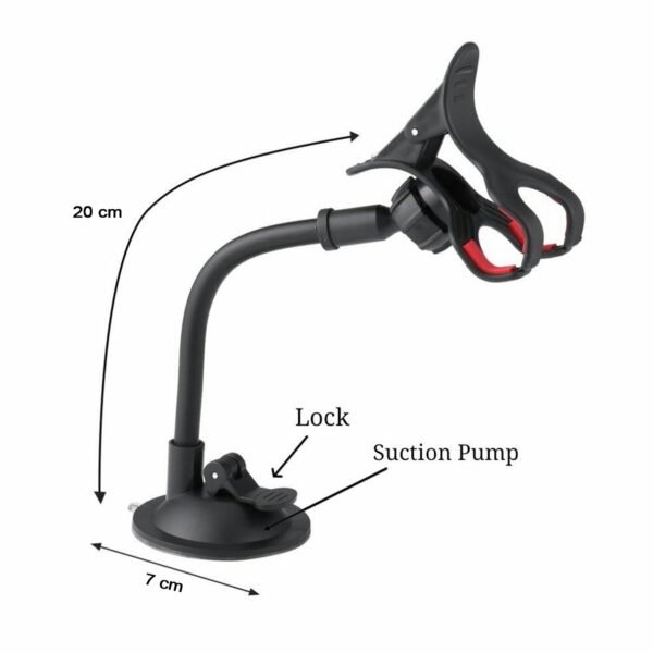 Flexible Mobile Stand Multi Angle Adjustment with 360 Degree Adjustment For Car - Image 5