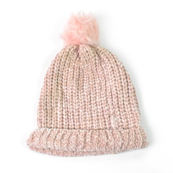 Soft Winter Cap, Woolen Inside Fur Beanie Cap (1 Pc / Mix Design & Color) - Image 5