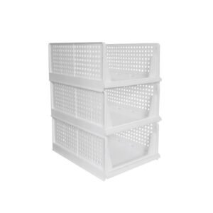 3 Layer Clothes Organizer for Wardrobe Cupboard Organizer for Clothes Foldable