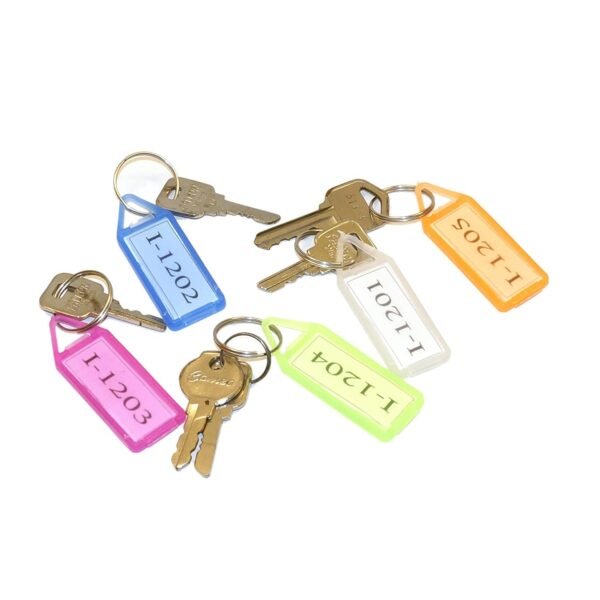 50Pc Keychain Tag Label Used For Decorative Purpose On Keys And All. - Image 3