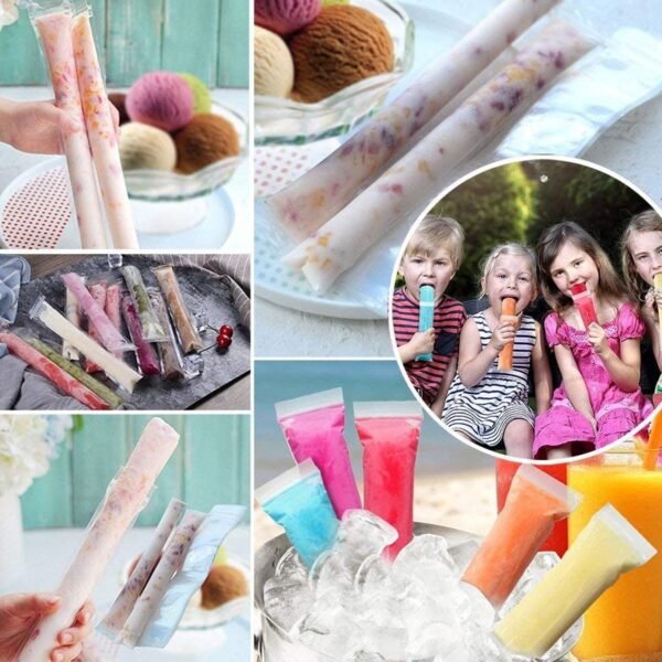 DIY Manual Popsicle Maker ? Reusable Ice Cream Mold (Approx 20 Pcs Packing Bag) - Image 3