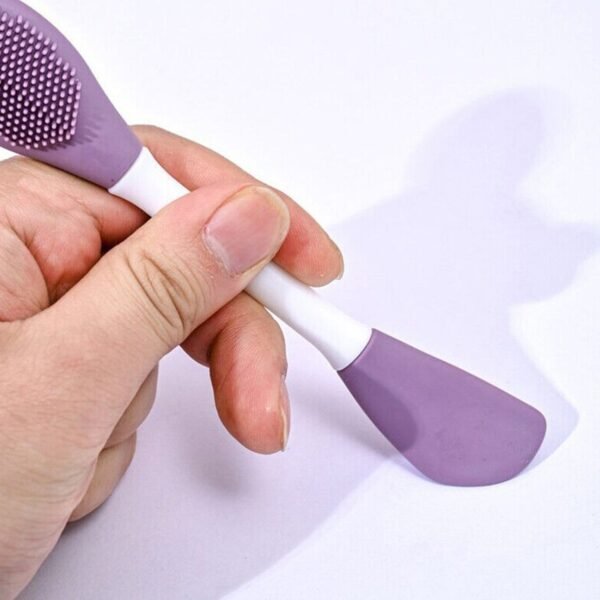 Double-Headed Silicone Mask Brush ? Facial Cleansing & Mask Application Tool (1 - Image 5