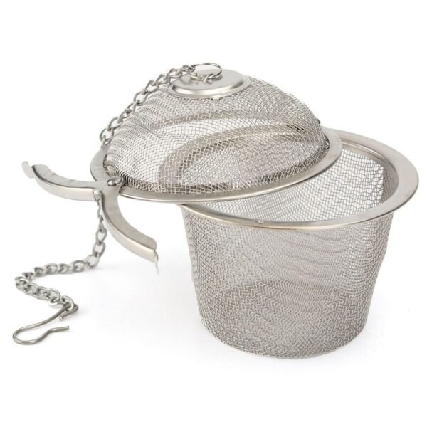 Stainless Steel Spice Tea Filter Herbs Locking Infuser Mesh Ball - Image 4