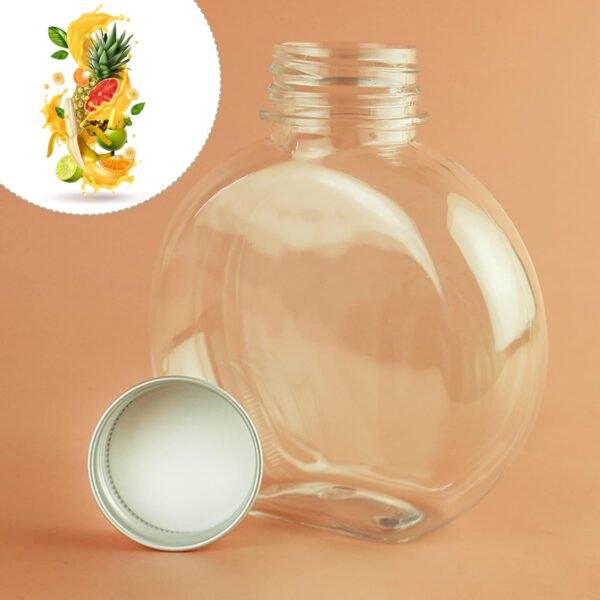 Multipurpose Transparent Round Clear Plastic Container (1 Pc) - Image 3