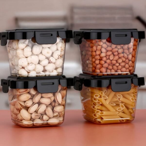 Plastic Food Storage Containers with Lid (4 Pcs Set / 500 ML) - Image 3