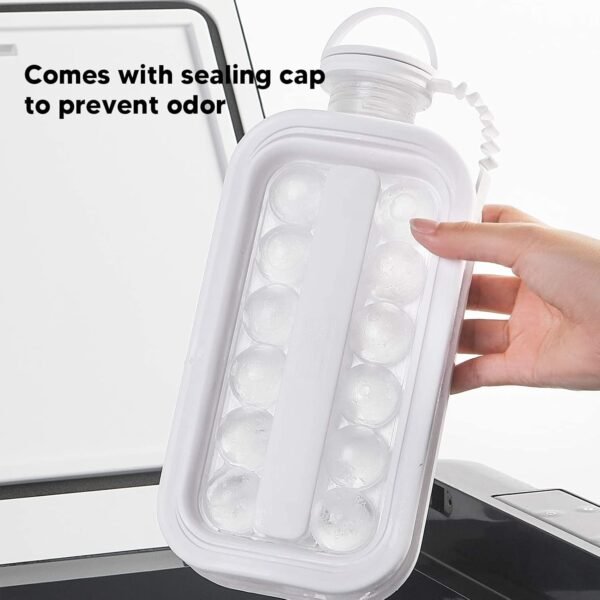 Ice Cube Trays 2 in 1 Portable Ice Ball Maker, 17 Round Ice Cube Mold  (1 Pc) - Image 3