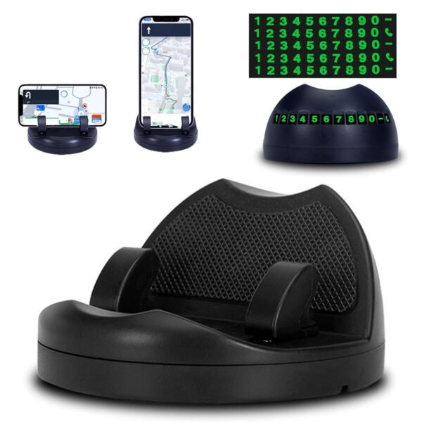 2 in 1 Car Anti-Slip Mat, Phone Holder Non Slip Sticky Phone Mount Holder (1