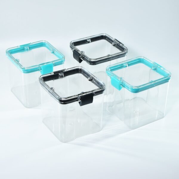 4Pc Square Container 700Ml Used For Storing Types Of Food Stuffs And Items. - Image 4