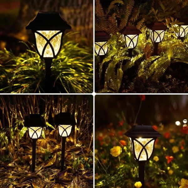 Solar Pathway Lights Outdoor Garden Lights (2 Pcs Set) - Image 5
