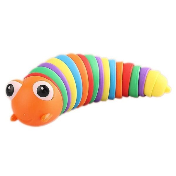 3D Rainbow Color Plastic Slug Fidget Toys, Stress Relieving Toy, Sensory Slug - Image 4