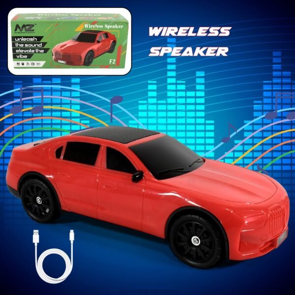 Wireless Bluetooth Speaker Portable Car Shape Music Speaker Support Bluetooth, - Image 3