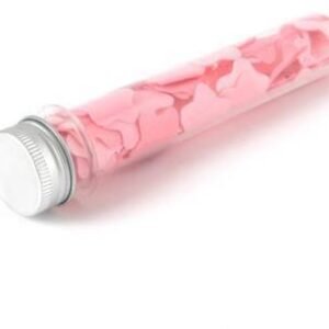 Portable Hand Washing Bath Flower Shape Paper Soap Strips In Test Tube Bottle
