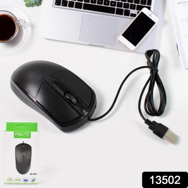 Computer / Laptop Wired Optical Mouse, M- 045 (1 Pc) - Image 2