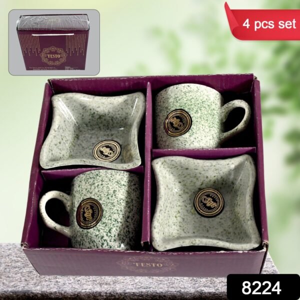 Ceramic Tea / cups / Mug Set Including Snacks / Serving Bowl Milk Cup, Coffee - Image 2