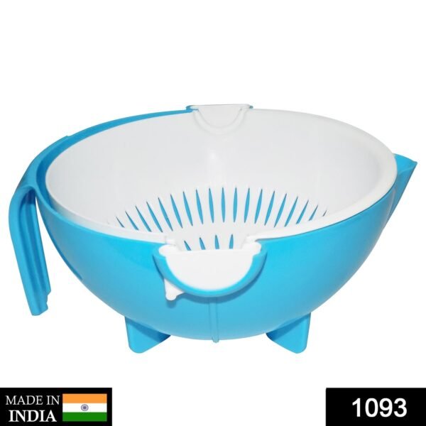 Multi-Functional Washing Fruits and Vegetables Bowl & Strainer with Handle - Image 2