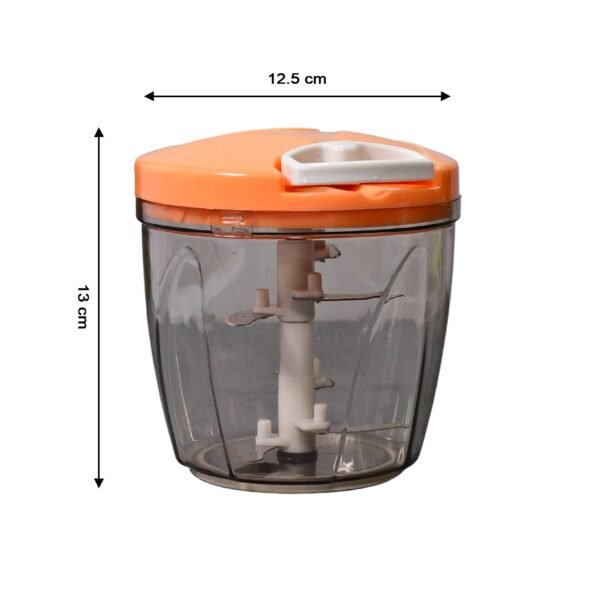 6 BLADE 2IN1 MANUAL FOOD CHOPPER, COMPACT & POWERFUL HAND HELD VEGETABLE - Image 5