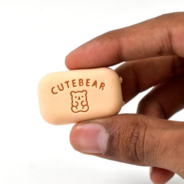 Cute Soap Shaped Erasers With Plastic Case (1 Pc / With Case) - Image 4