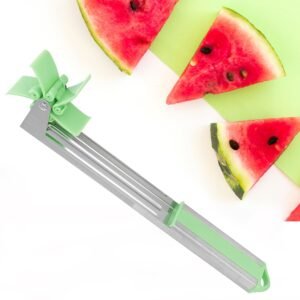 Stainless Steel Washable Watermelon Cutter ? Windmill Slicer & Peeler