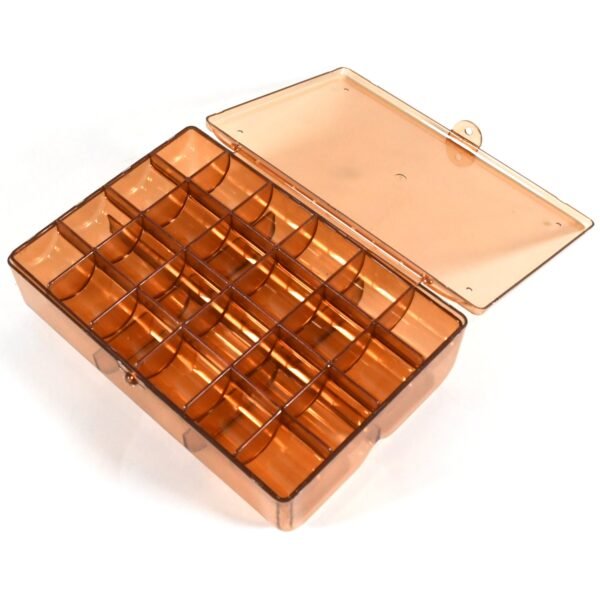 2 layer Acrylic Jewelry Storage Box Dustproof Earring Box, Storage Box Portable - Image 4