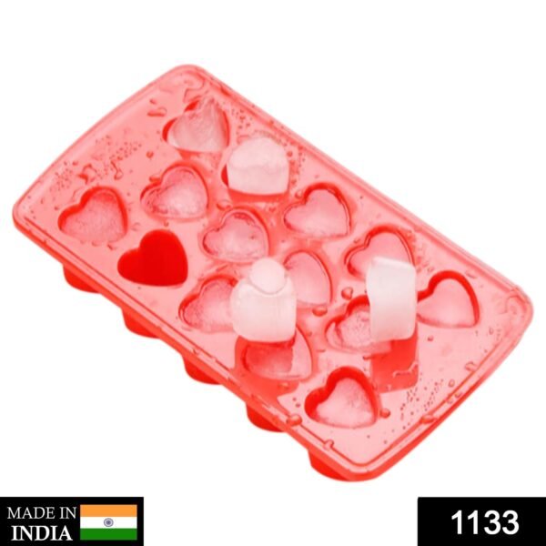 Plastic Heart Shape Ice Cube Tray - Image 2