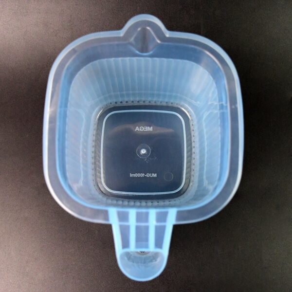 Plastic Square Transparent  Bath Water Mug (1 Pc / 1000 ML / Mix Color) - Image 4