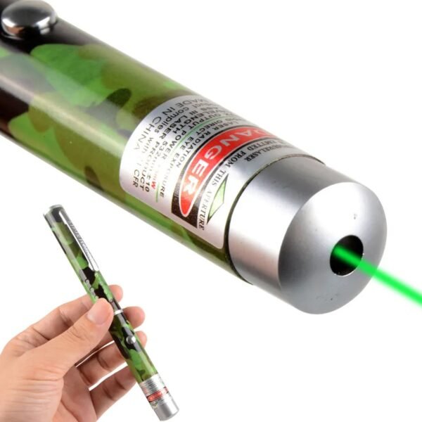 Green Multipurpose Laser Light Disco Pointer Pen Beam With Adjustable Antena - Image 3