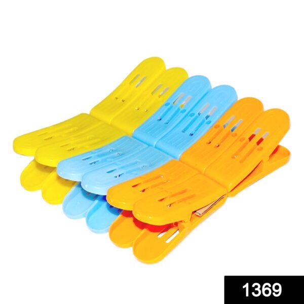 Plastic Cloth Double Pin Clips for cloth Dying cloth (multicolour) (Pack of 12) - Image 3