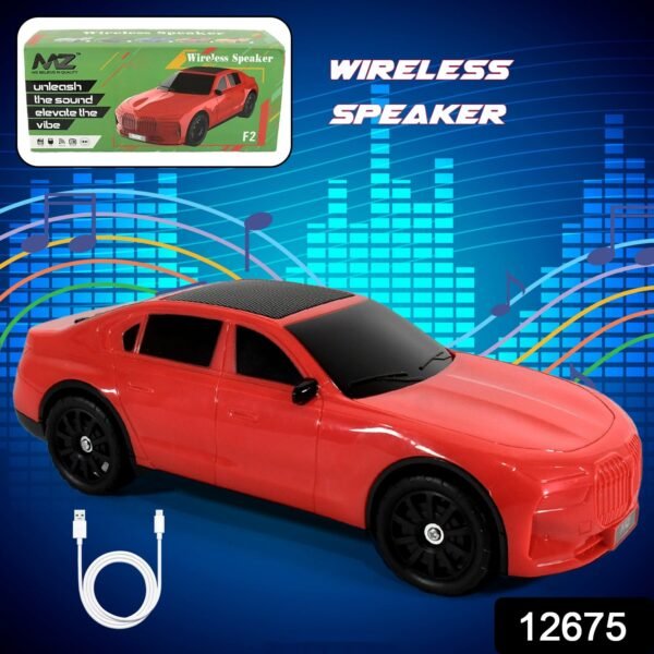 Wireless Bluetooth Speaker Portable Car Shape Music Speaker Support Bluetooth, - Image 2