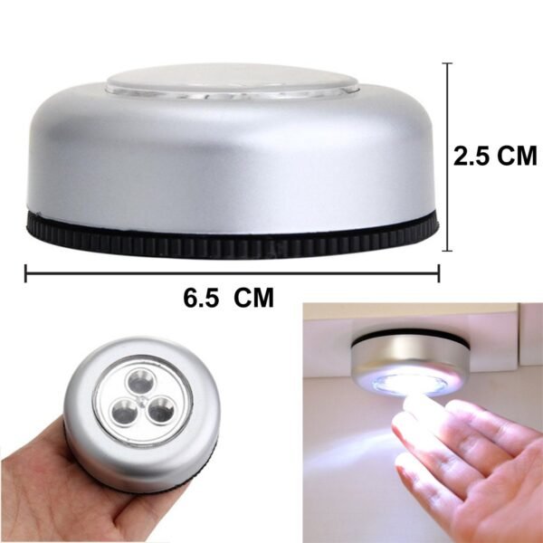 3 Led Cordless Stick Tap Wardrobe Touch Light Lamp - Image 4