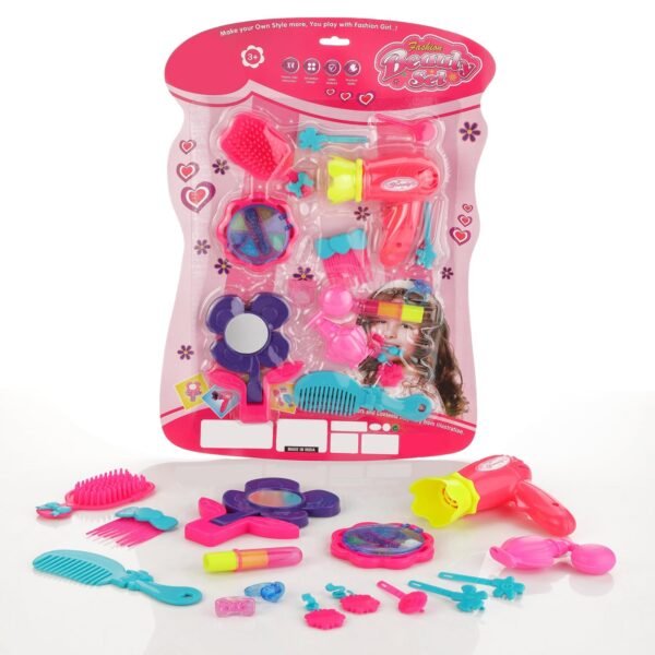 Girl's Bring Along Beauty Suitcase Makeup Vanity Toy (Multicolour) - Image 3