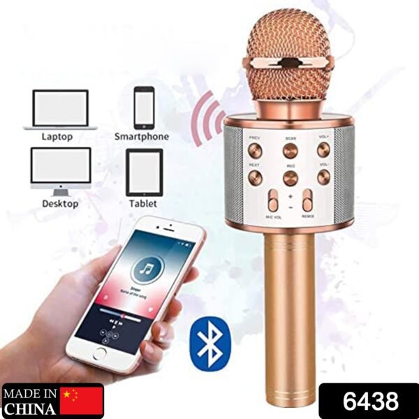 Wireless Bluetooth Recording Condenser Handheld Microphone Bluetooth Speaker - Image 2