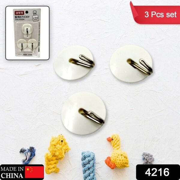 Strong Self-Adhesive Hooks (2 Pc): Heavy Duty, Waterproof, All-Purpose - Image 2