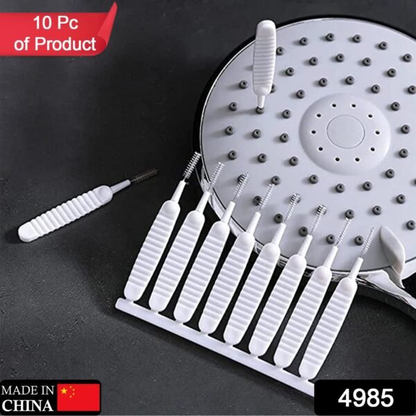 10-Piece Multifunctional Reusable Anti-Clog Shower Nozzle Brush - Image 2