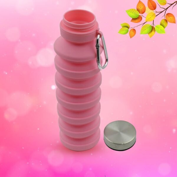 Foldable Water Bottle, Silicone Leak Proof Portable Sports Travel Water Bottle - Image 3