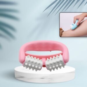 Plastic Massage Roller - 2-Roller Manual Design for Cellulite & Muscle Pain