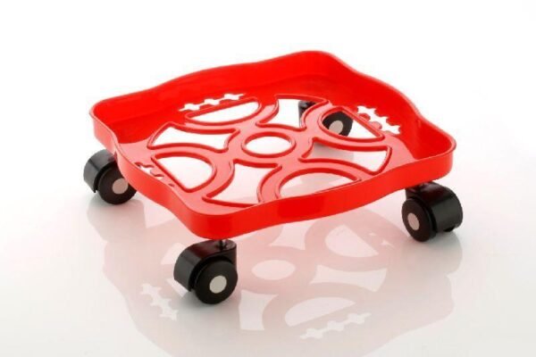 Square Plastic Gas Cylinder Trolley - Image 4